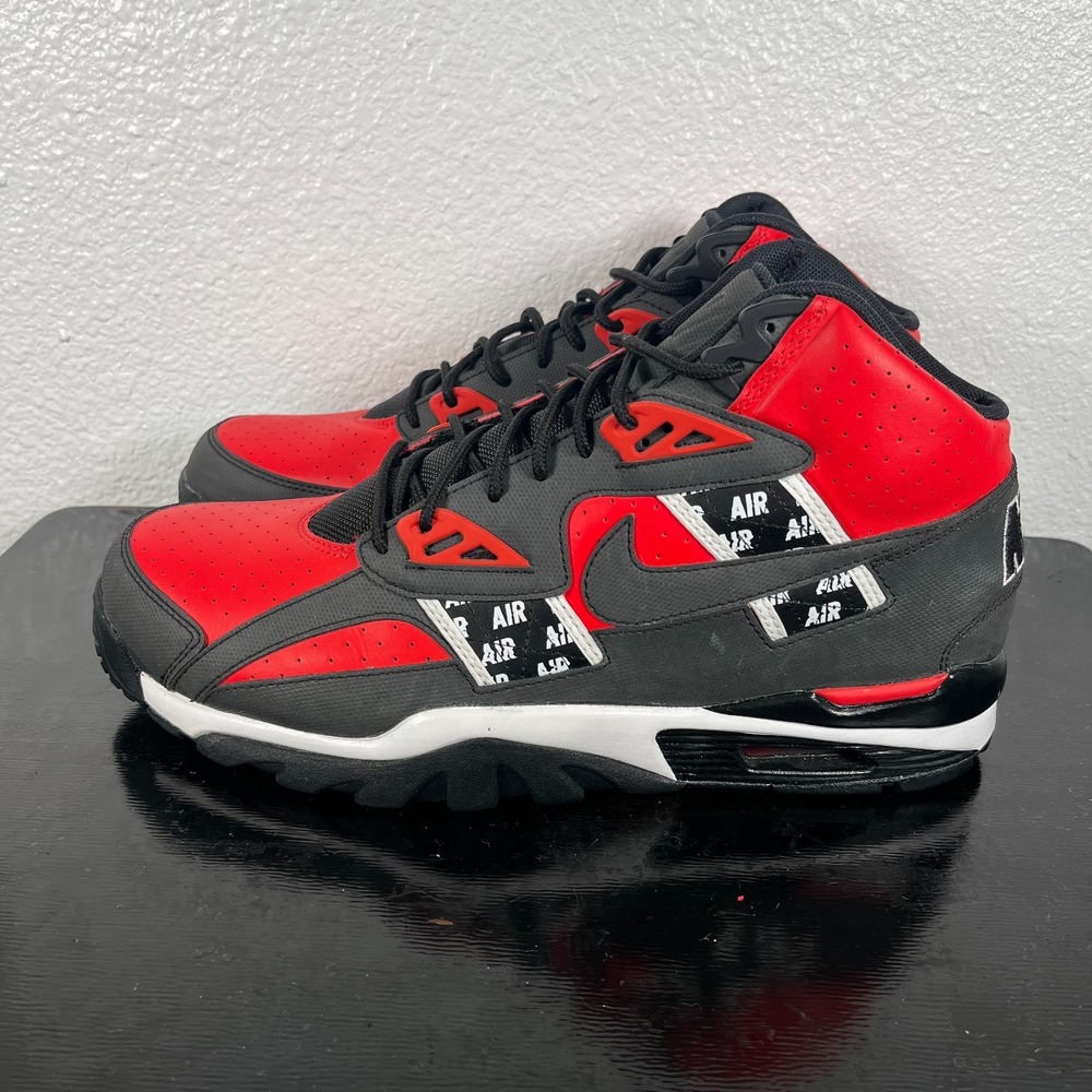 Nike Air Trainer SC Mens Size 10.5 High Overbranded Red Black White